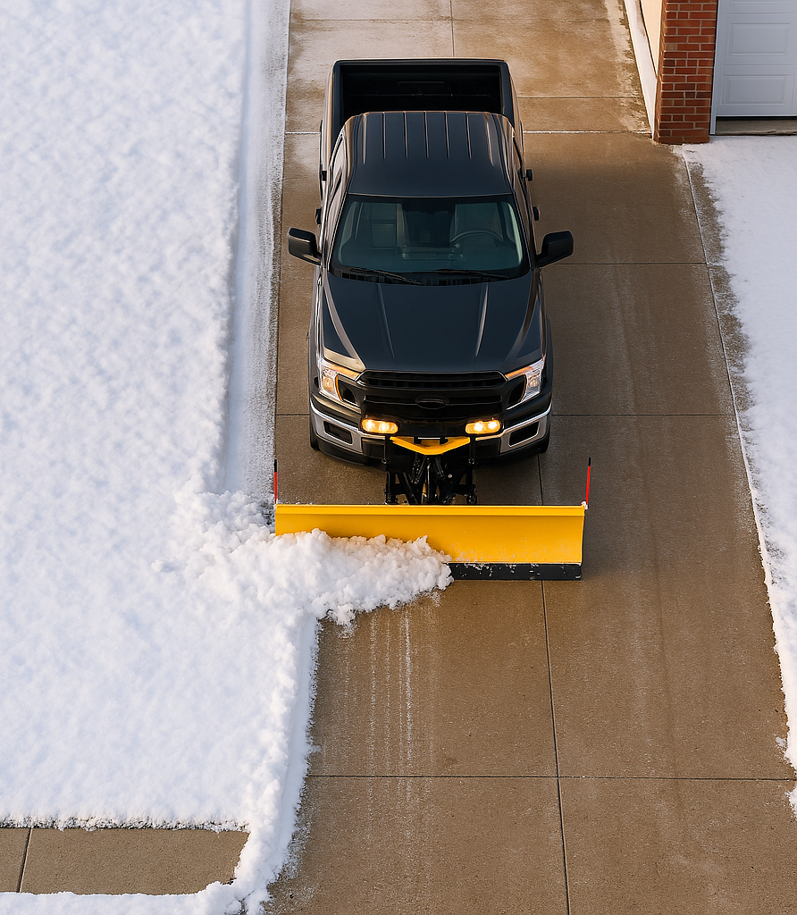 Snow removal service background